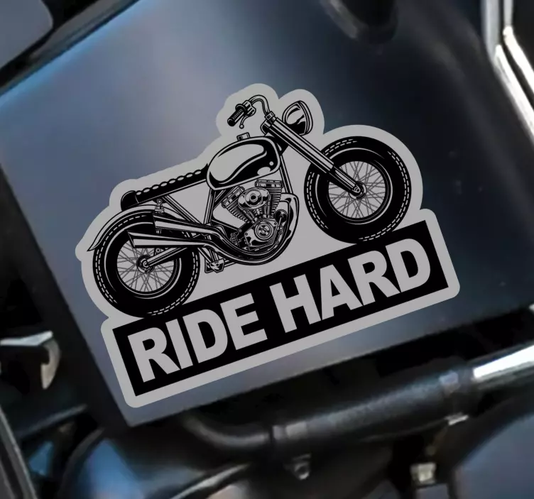 Guidare stickerdel motociclo duro - TenStickers