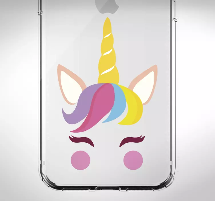 Adesivo per iPhone unicorno stilizzato - TenStickers