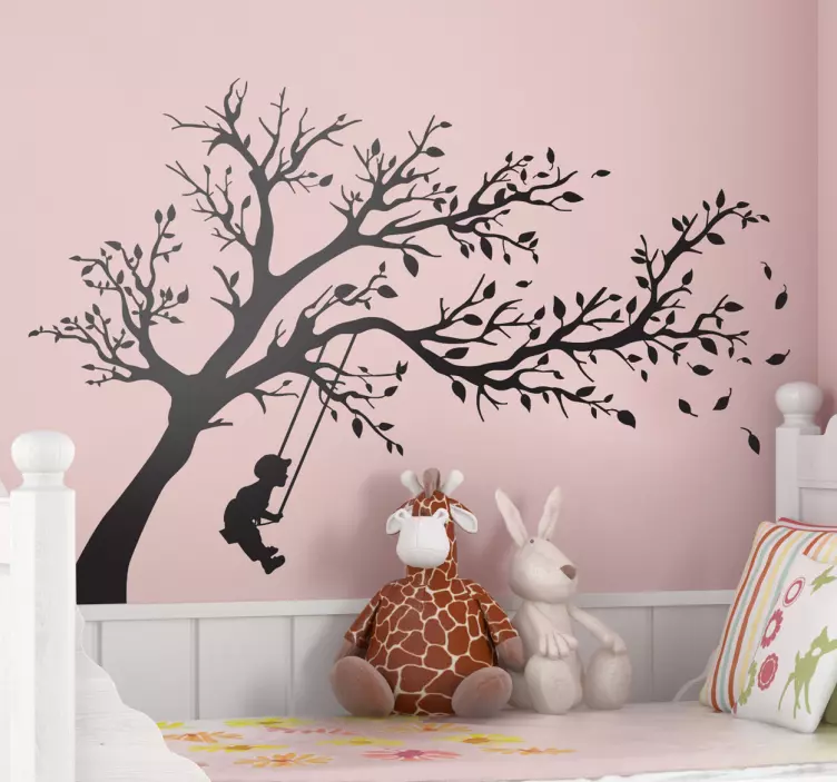 Kids Swing Tree Adesivo murale - TenStickers