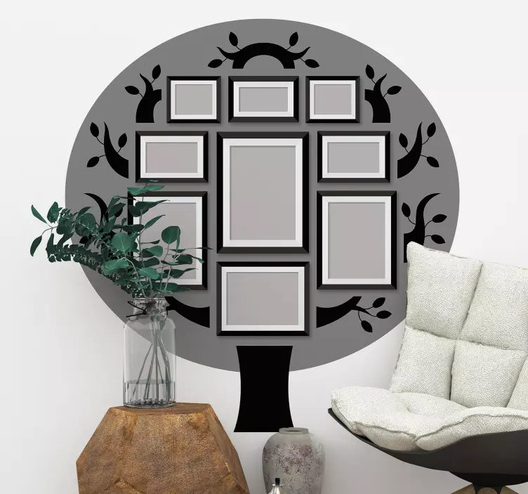 Adesivo murale rugby cornice dell'albero genealogico - TenStickers