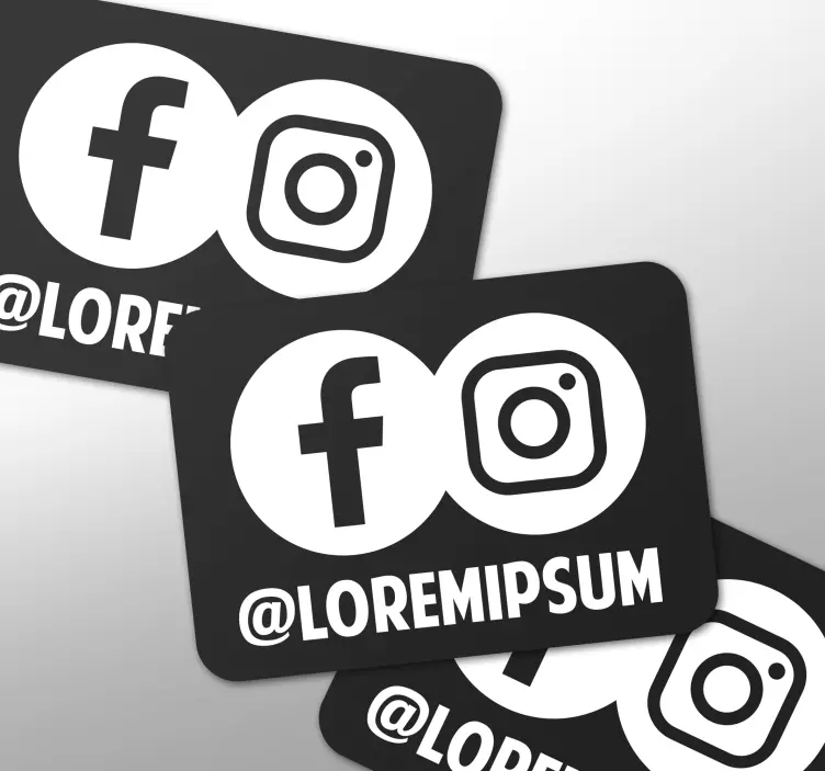 Adesivo murale rugby icone dei social media - TenStickers