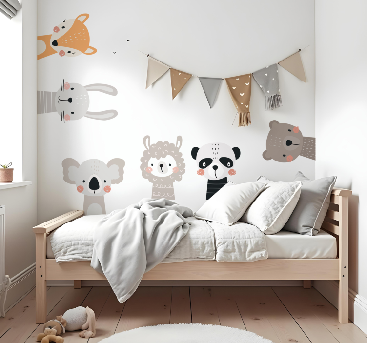 Adesivo murale pacchetto di animali scandinavi - TenStickers