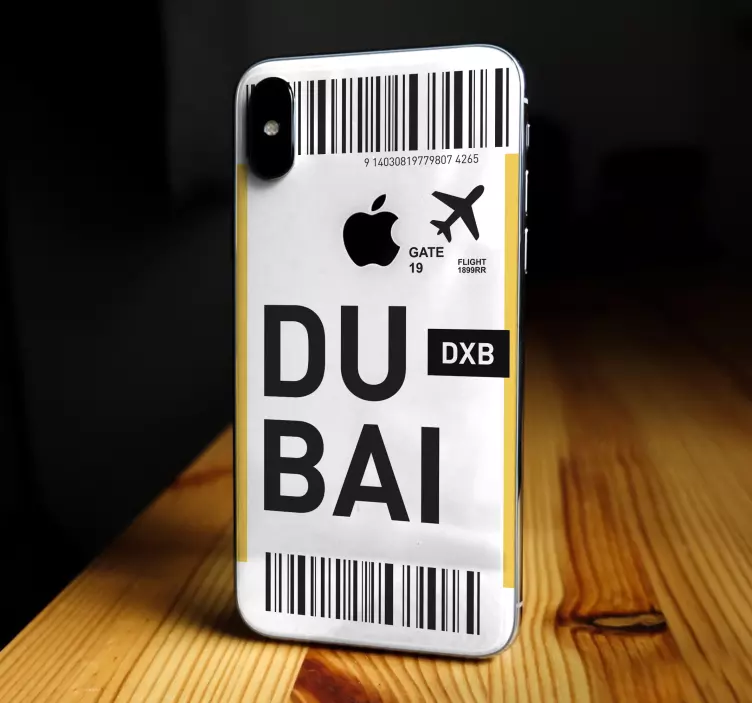 Adesivo murale rugby pass aereo per dubai - TenStickers