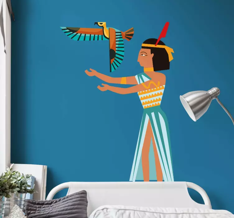 Adesivo murale rugby personaggio dell'antico egitto - TenStickers