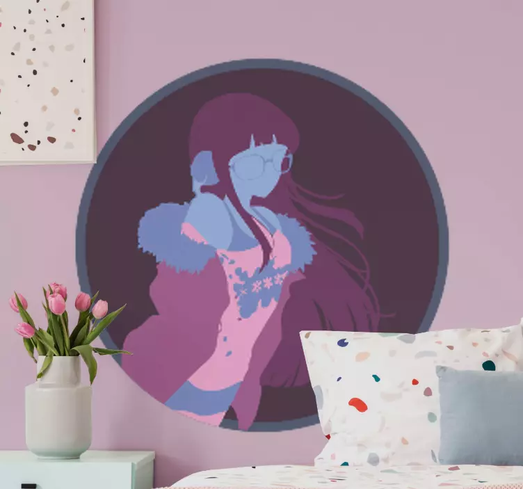 Adesivo murale rugby ritratto di personaggio elegante - TenStickers