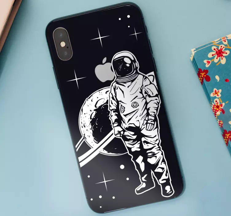 Adesivo murale rugby scena spaziale astronauta - TenStickers
