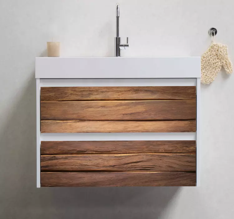 Carta adesiva per mobili superficie di assi di legno - TenStickers