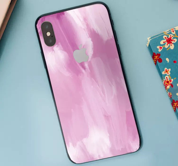 Adesivo murale rugby tavolozza astratta rosa - TenStickers