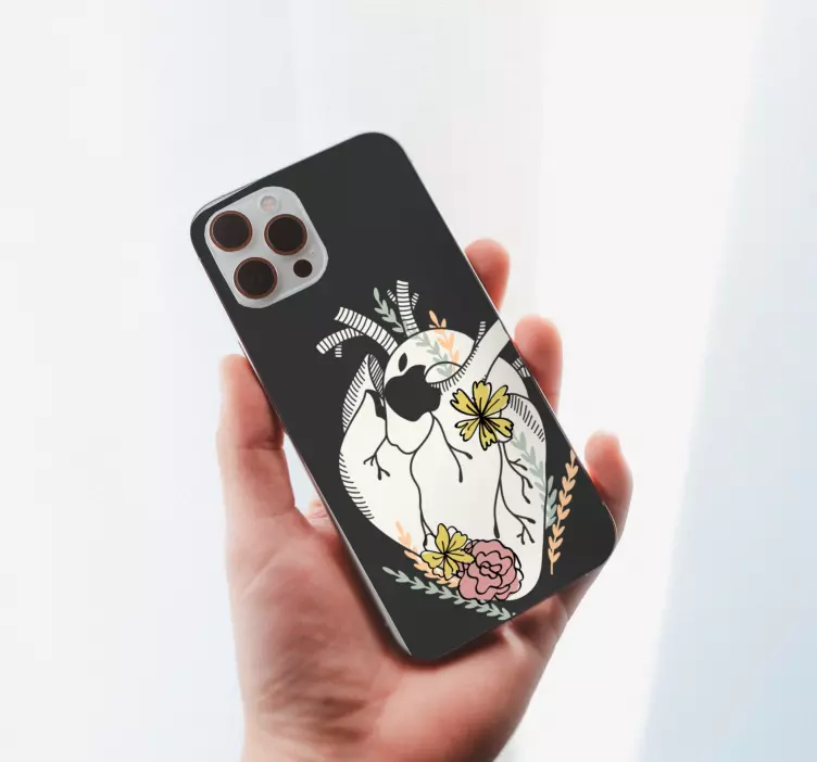 Adesivo murale rugby uccelli e fiori - TenStickers