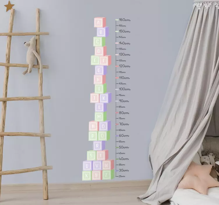 Metro bambini adesivo cubi di lettere - TenStickers