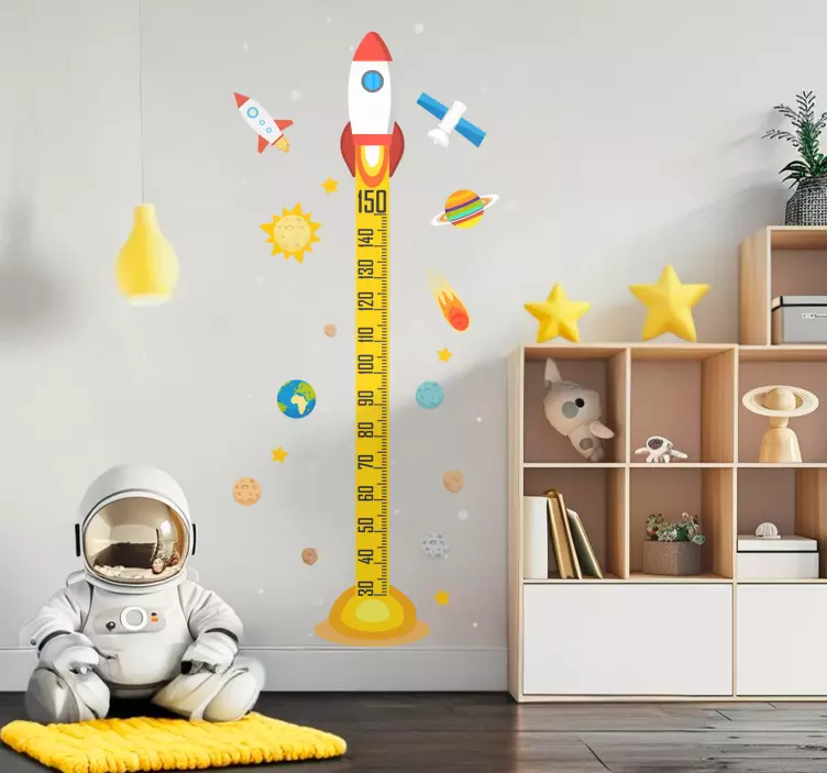 Metro bambini adesivo racchetta spaziale - TenStickers