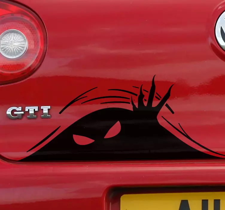 Adesivo per auto con mostro effetto 3D - TenStickers