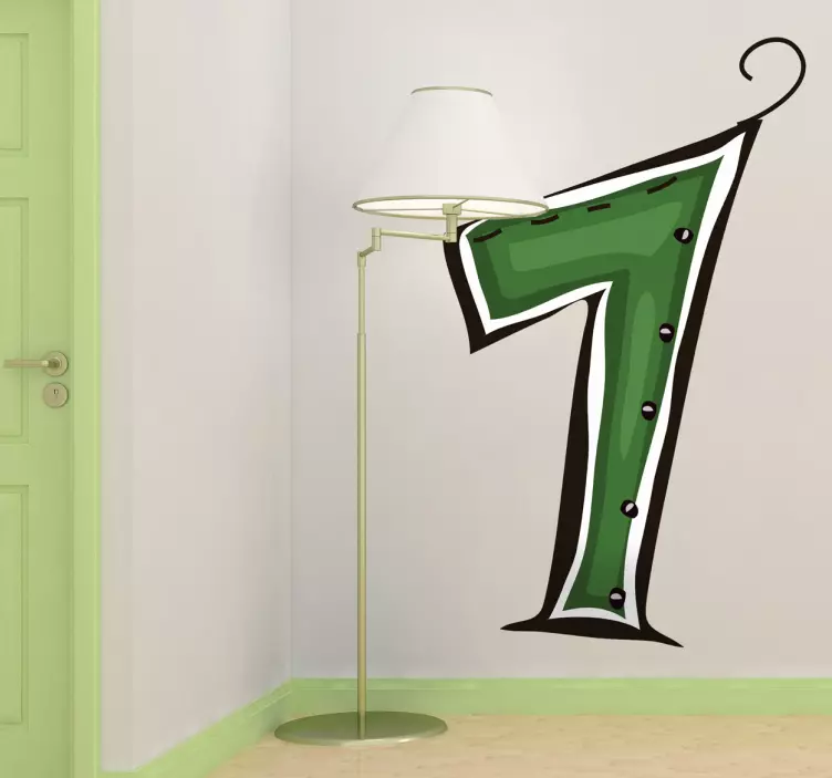 Numeri adesivi bambini numero uno - TenStickers