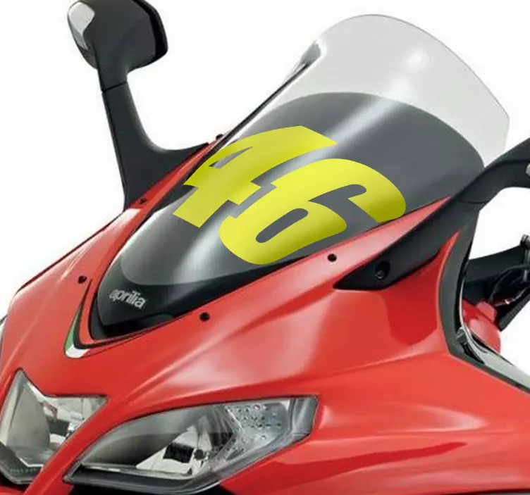 Numeri adesivi moto 46 Valentino Rossi - TenStickers