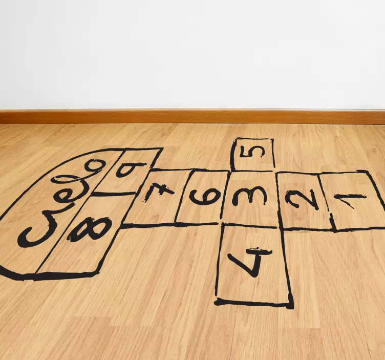 Numeri adesivi salto campana - TenStickers