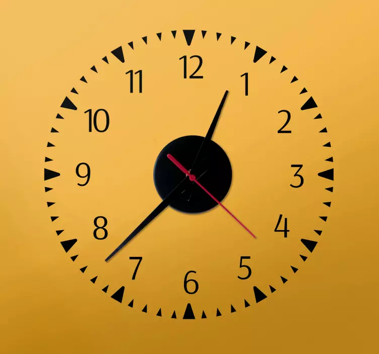 Orologio adesivo design minimalista - TenStickers