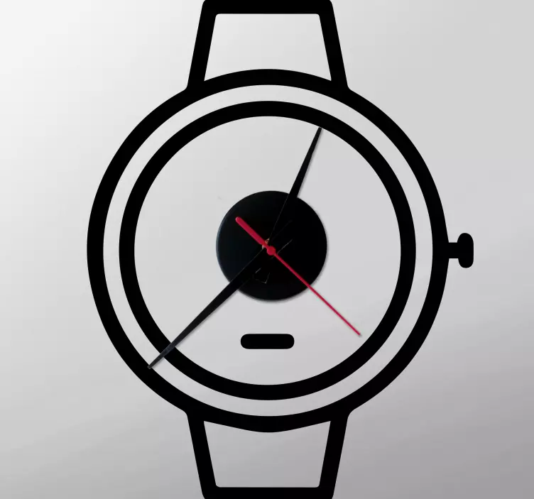 Orologio adesivo design minimalista ed elegante - TenStickers