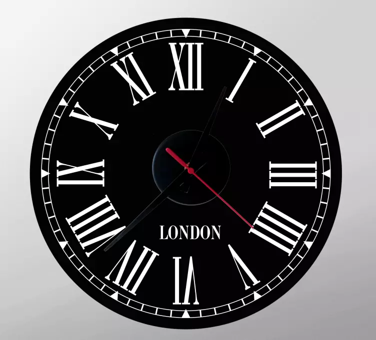 Orologio adesivo orologio classico di londra - TenStickers