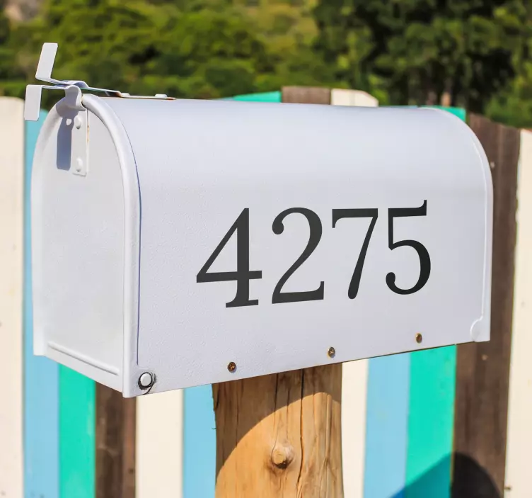 Pellicola adesiva con numero - TenStickers