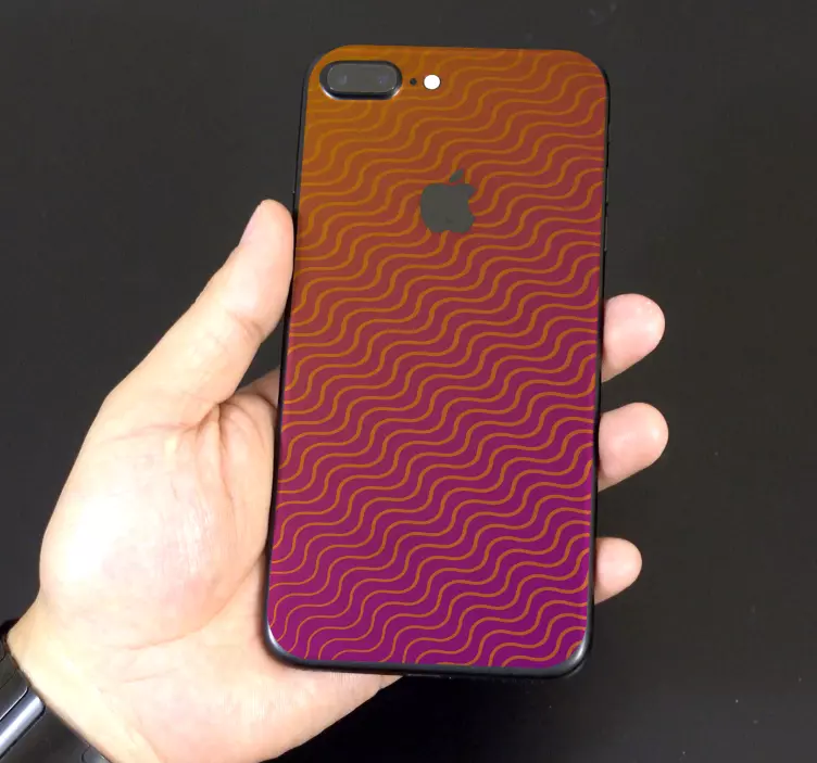 Pellicola adesiva iphone con linee - TenStickers