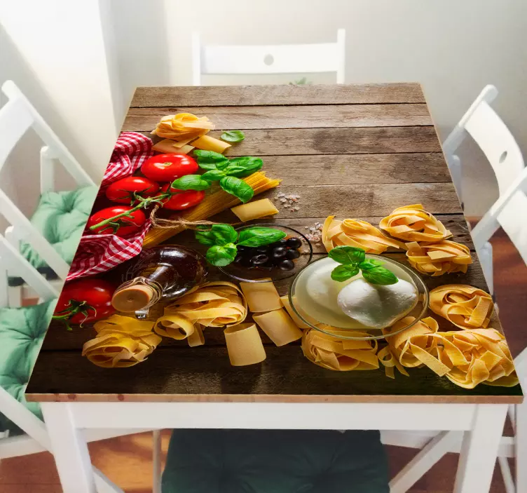 Pellicola adesiva tavolo pasta - TenStickers