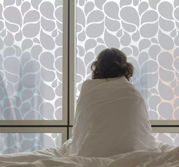 Decorazione murale geometrica con gocce d’acqua - TenStickers