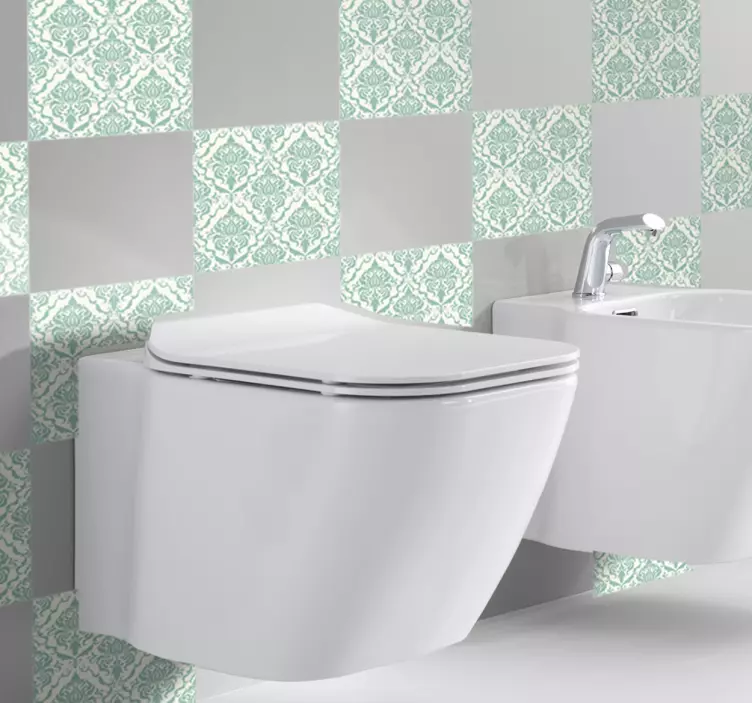 Piastrelle adesive decorative bagno antico - TenStickers