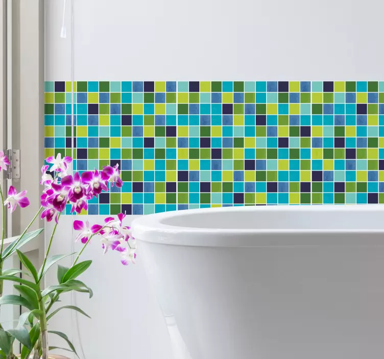 Piastrelle adesive mosaico per bagno o cucina - TenStickers