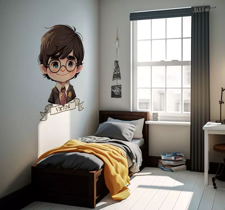 Poster con mago e nome personalizzabile - TenStickers