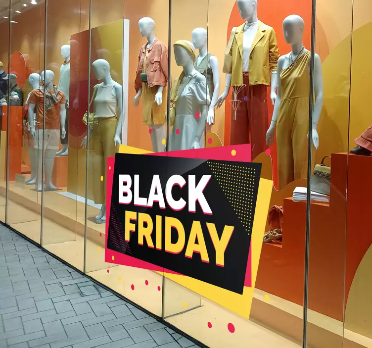 Scritta adesiva con "Black Friday" - TenStickers
