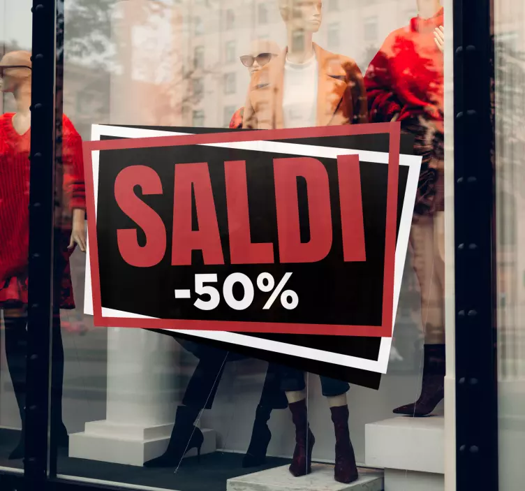 Vetrofanie saldi promozione moderna - TenStickers