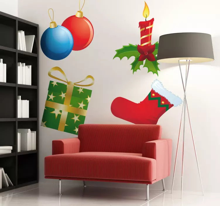 Set adesivi murale natale - TenStickers