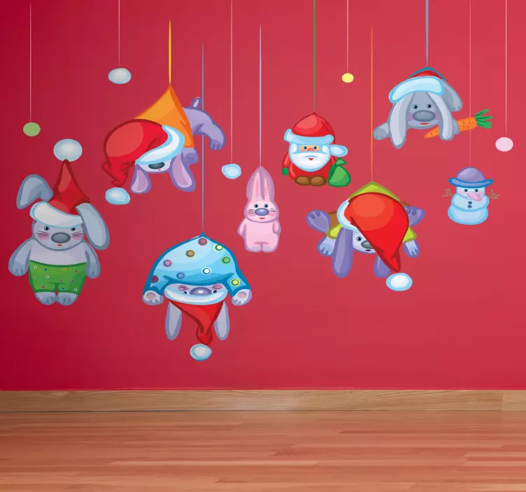 Set di stickers peluches Natale - TenStickers