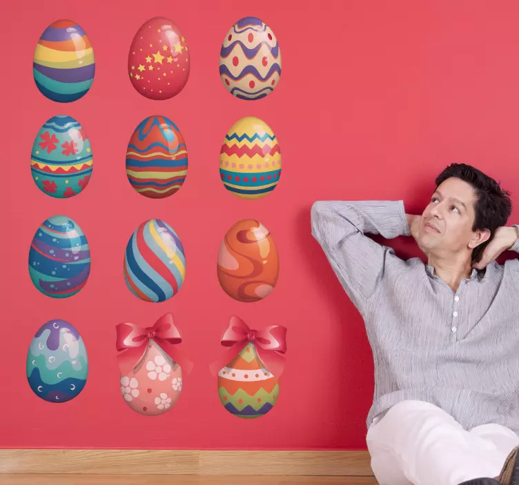 Set di stickers Uova di Pasqua - TenStickers