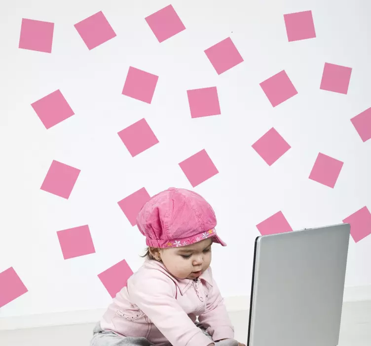 Set Stickers quadrati adesivi - TenStickers