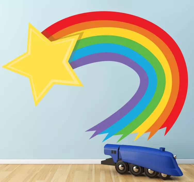 Sicker bambini stella arcobaleno - TenStickers