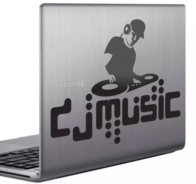 Adesivo per pc  DJ music portatile - TenStickers