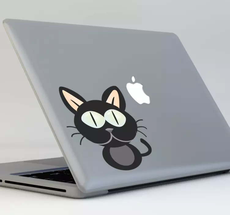 Skin adesiva Mac Book gatto - TenStickers