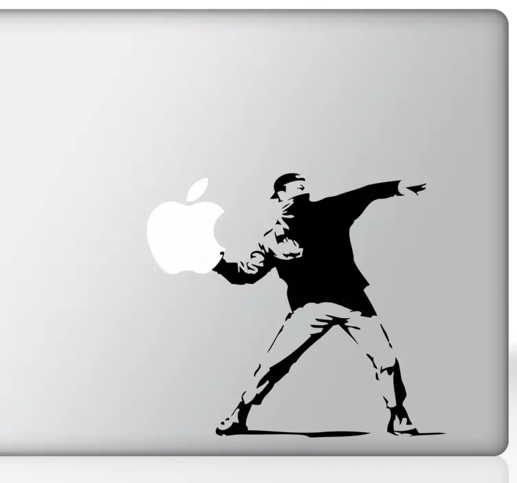 Skin adesiva portatile Bansky rivoluzione - TenStickers