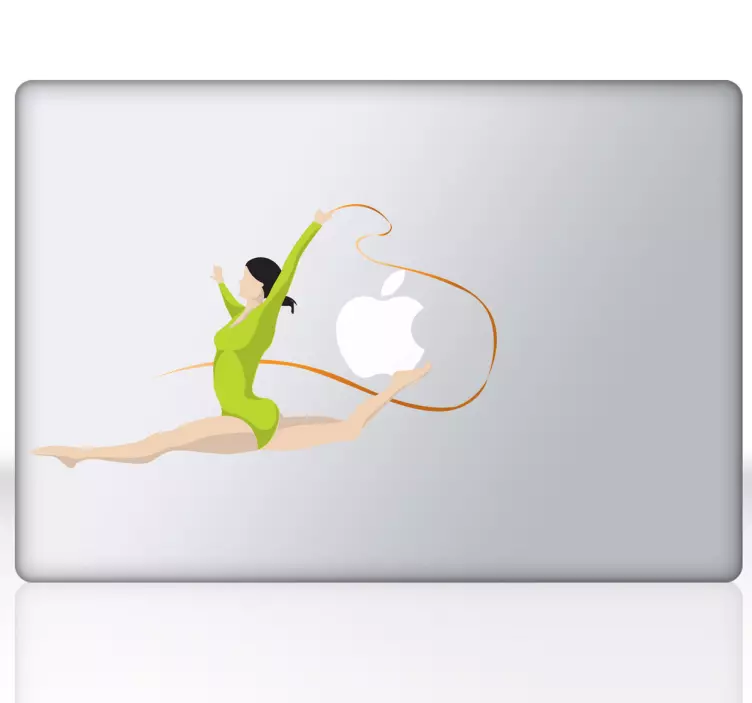 Adesivo per Macbook ginnasta - TenStickers