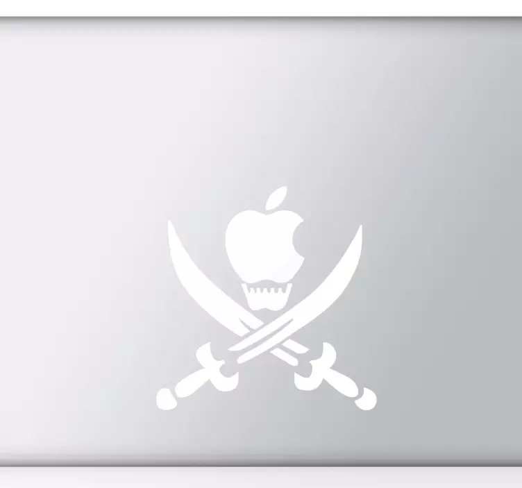 Skin adesiva teschio pirata per Mac - TenStickers