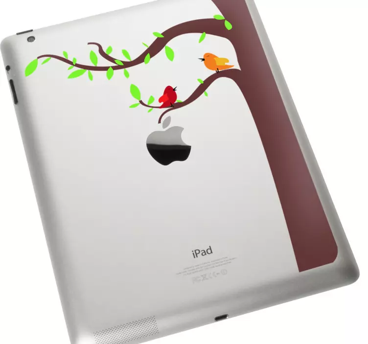 Skin adesiva uccelli su albero per Mac - TenStickers