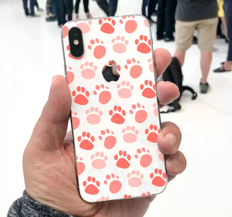 Skin iphone zampette cane - TenStickers
