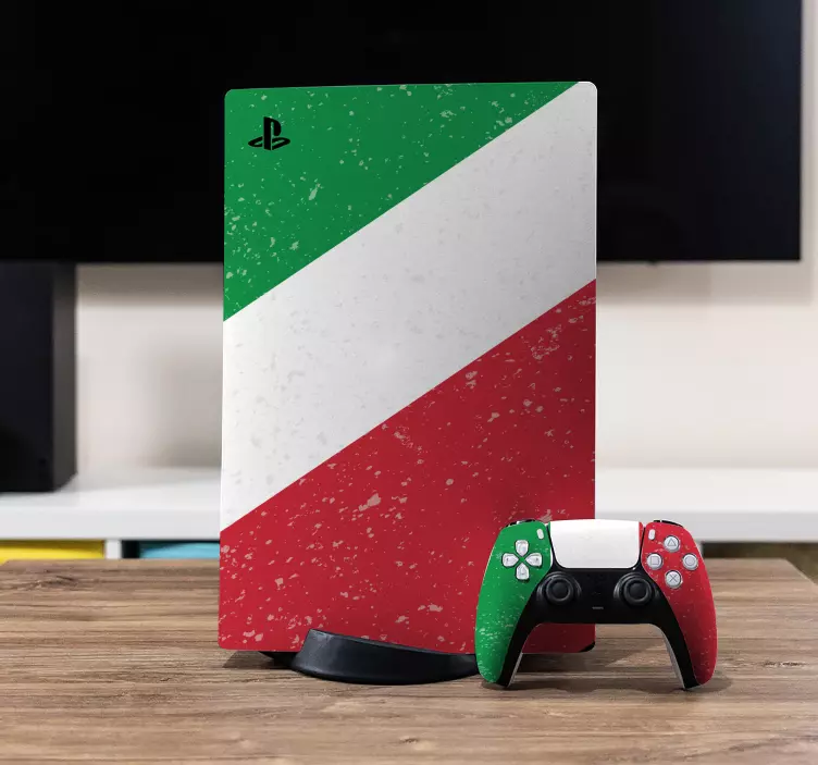 Adesivo PlayStation Bandiera italiana - TenStickers