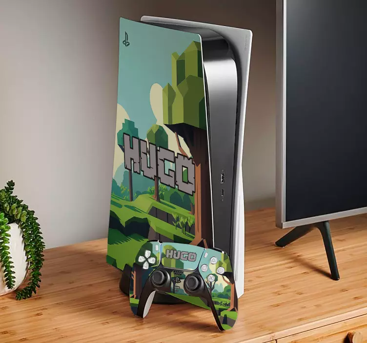 Skin ps5 con videogioco stile cubo - TenStickers