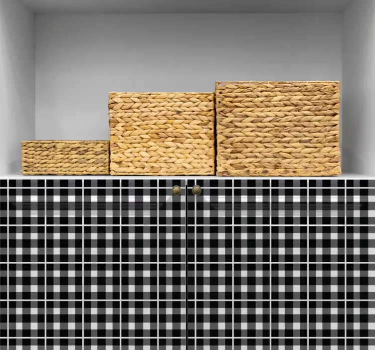 Adesivo murale rugby sfondo a quadri - TenStickers