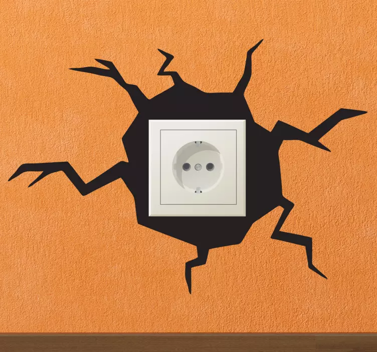 Adesivo 3D buco crepe monocolore - TenStickers