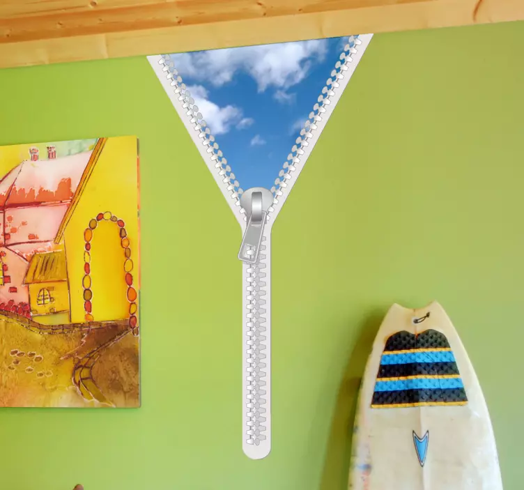 Adesivo 3D cerniera cielo - TenStickers