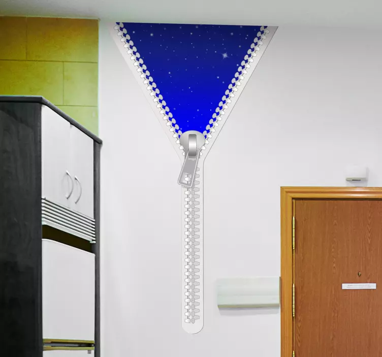 Adesivo 3D effetto cerniera notte - TenStickers