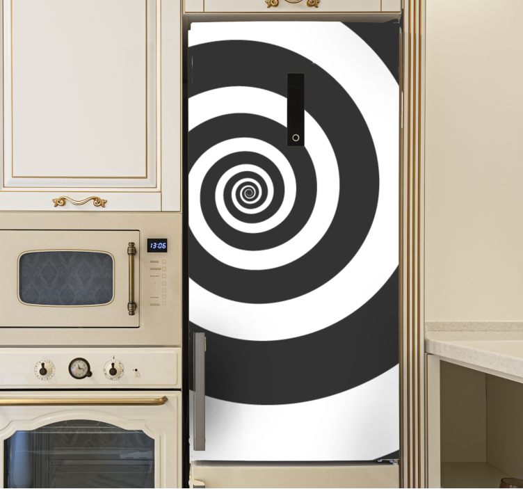 Adesivo per frigo sovrapposizione a spirale - TenStickers